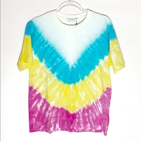 Daydreamer neon carnival tie dye short sleeve tee - Picture 3 of 7